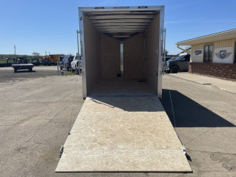 New 2025 LIGHTNING TRAILERS 7X14 V-Nose Ramp Door +12" Cargo / Enclosed Trailer