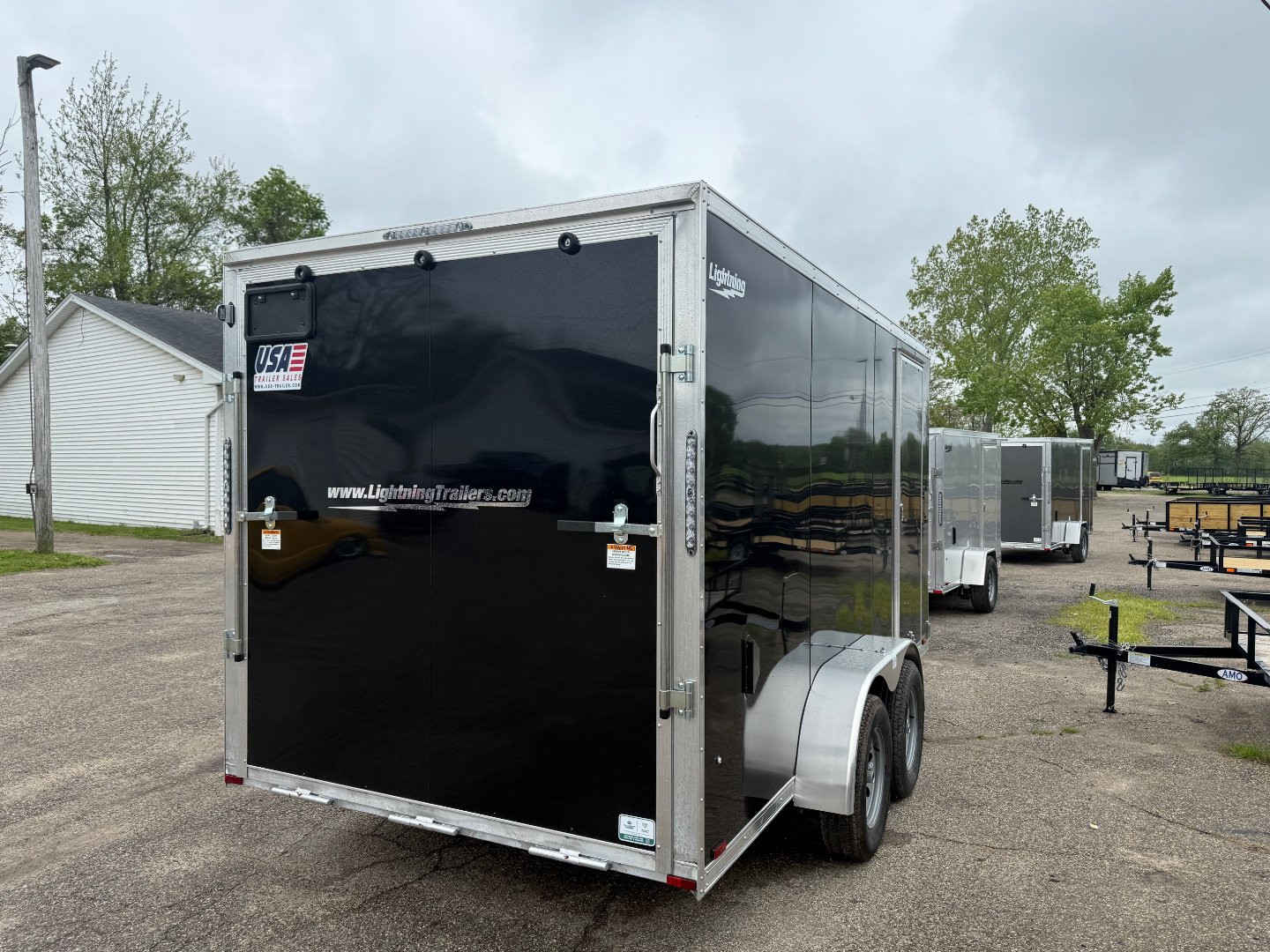 New 2025 LIGHTNING TRAILERS 7 X 14 ALL ALUMINUM Enclosed Trailer 6ft 6in interior - Screwless