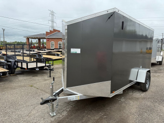 New 2025 6 X 12 Lightning ALL ALUMINUM Enclosed Trailer with 6ft Interior with ramp
