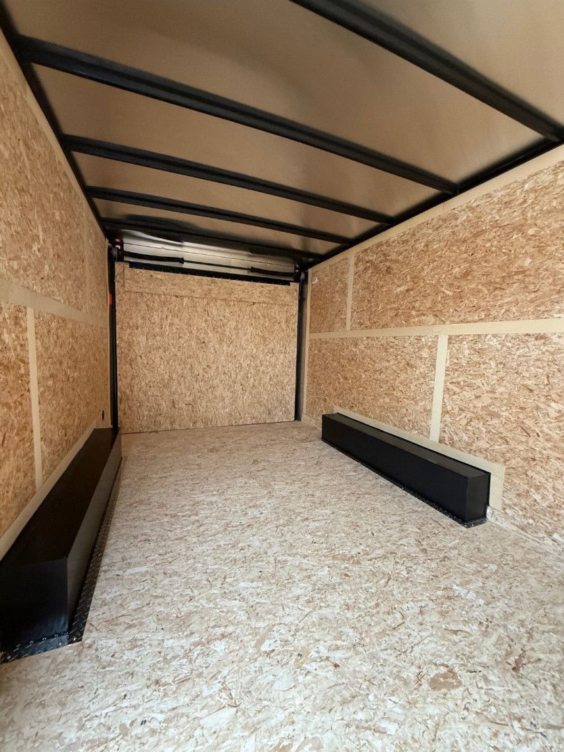 New 2025 8.5 x 16 7K GVW US Cargo Enclosed Trailer with ramp 7ft interior