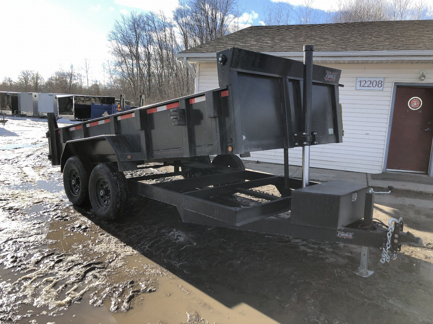 New 2025 Force 7X14 W/ TELESCOPIC Dump Trailer