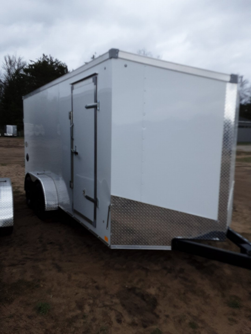 New 2025 Stealth Trailers STEALTH 7X16 W/RAMP WHITE Cargo / Enclosed Trailer
