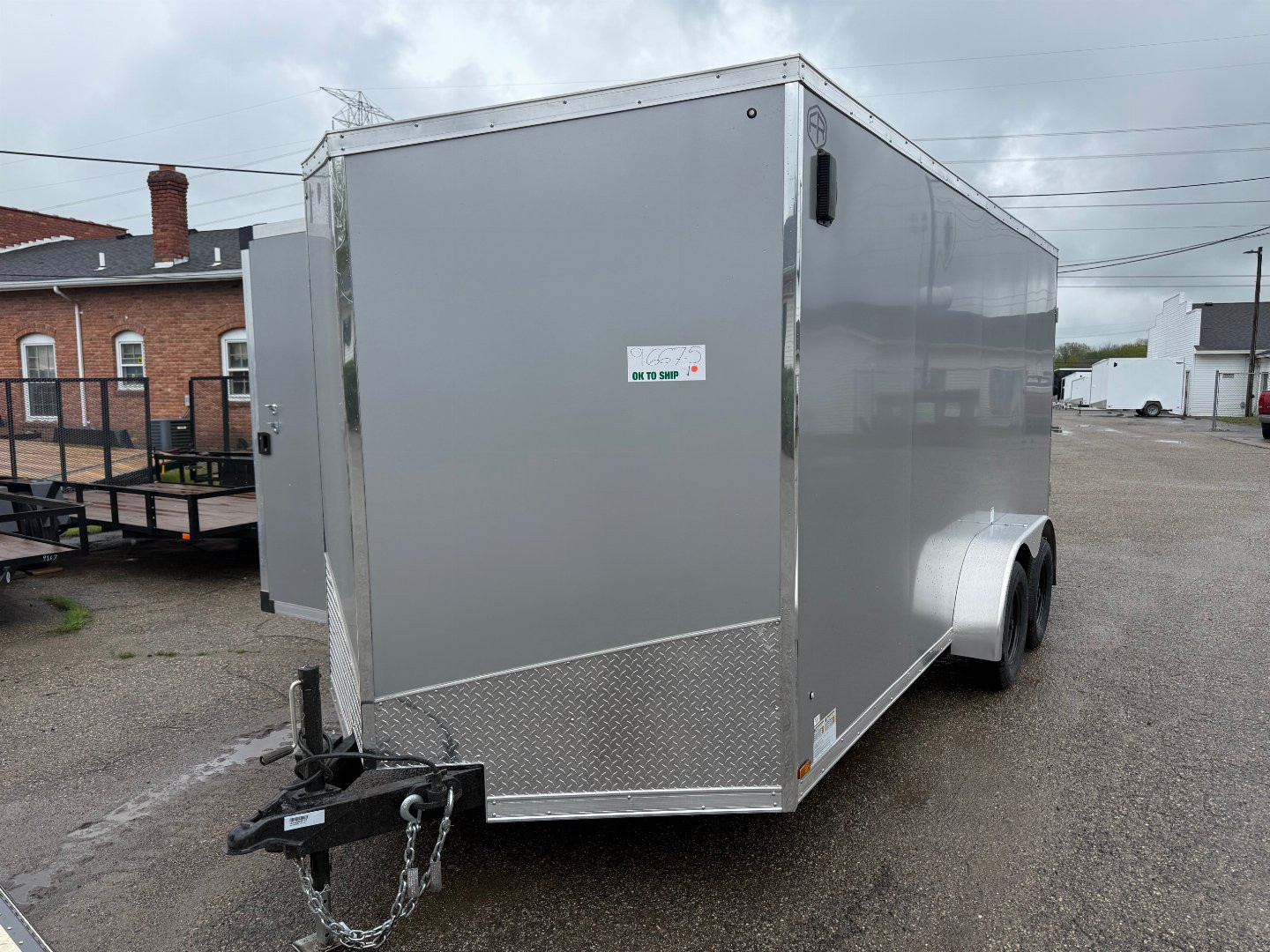 New 2025 US CARGO 7 X 16 Cargo / Enclosed Trailer with 6ft 6in Screwless Exterior - SALE ITEM