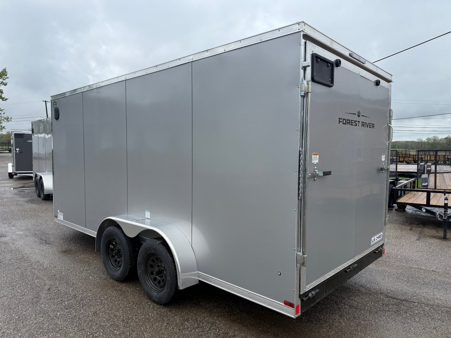 New 2025 US CARGO 7 X 16 Cargo / Enclosed Trailer with 6ft 6in Screwless Exterior - SALE ITEM