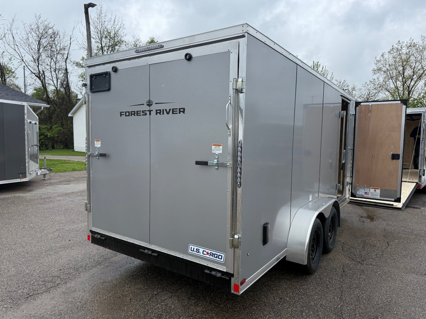 New 2025 US CARGO 7 X 16 Cargo / Enclosed Trailer with 6ft 6in Screwless Exterior - SALE ITEM