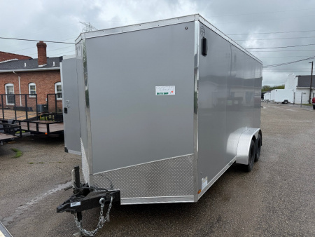 New 2025 US CARGO 7 X 16 Cargo / Enclosed Trailer with 6ft 6in Screwless Exterior - SALE ITEM