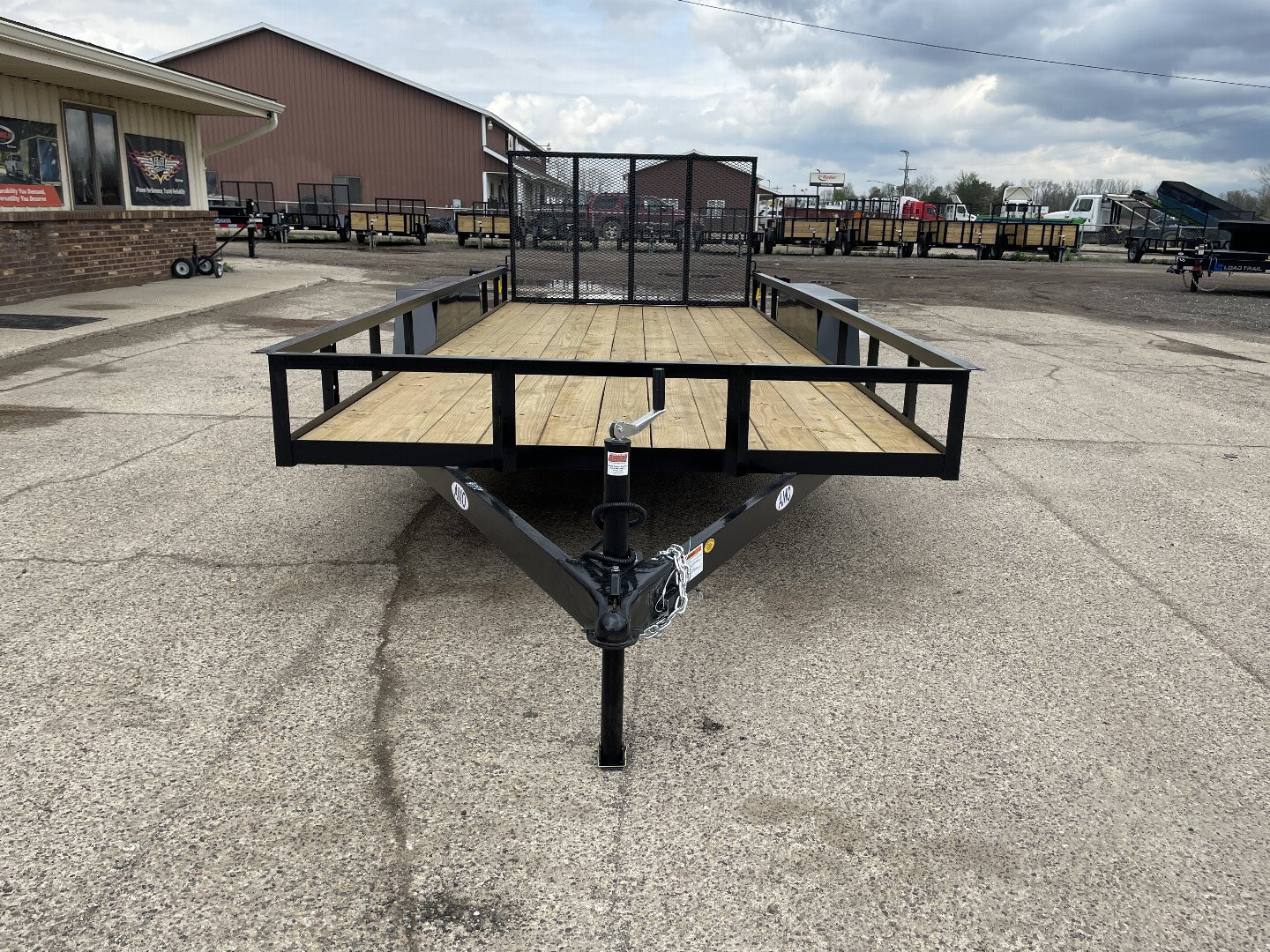 New 2025 AMO 82x20 Tandem Axle 2-Brake Landscape Trailer