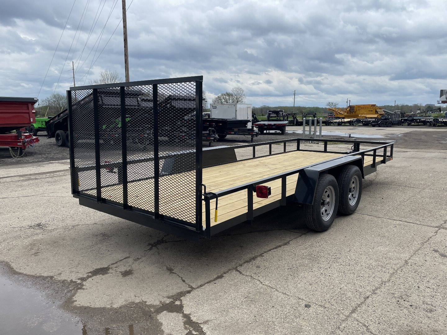 New 2025 AMO 82x20 Tandem Axle 2-Brake Landscape Trailer