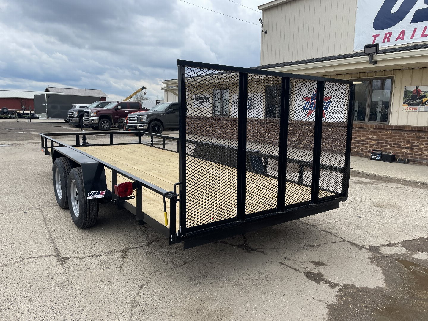 New 2025 AMO 82x20 Tandem Axle 2-Brake Landscape Trailer