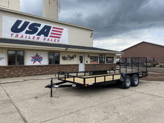 New 2025 AMO 82x20 Tandem Axle 2-Brake Landscape Trailer