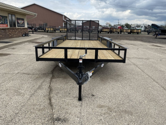 New 2025 AMO 82x20 Tandem Axle 2-Brake Landscape Trailer