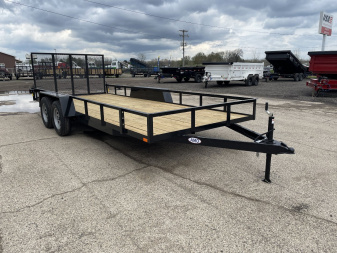 New 2025 AMO 82x20 Tandem Axle 2-Brake Landscape Trailer