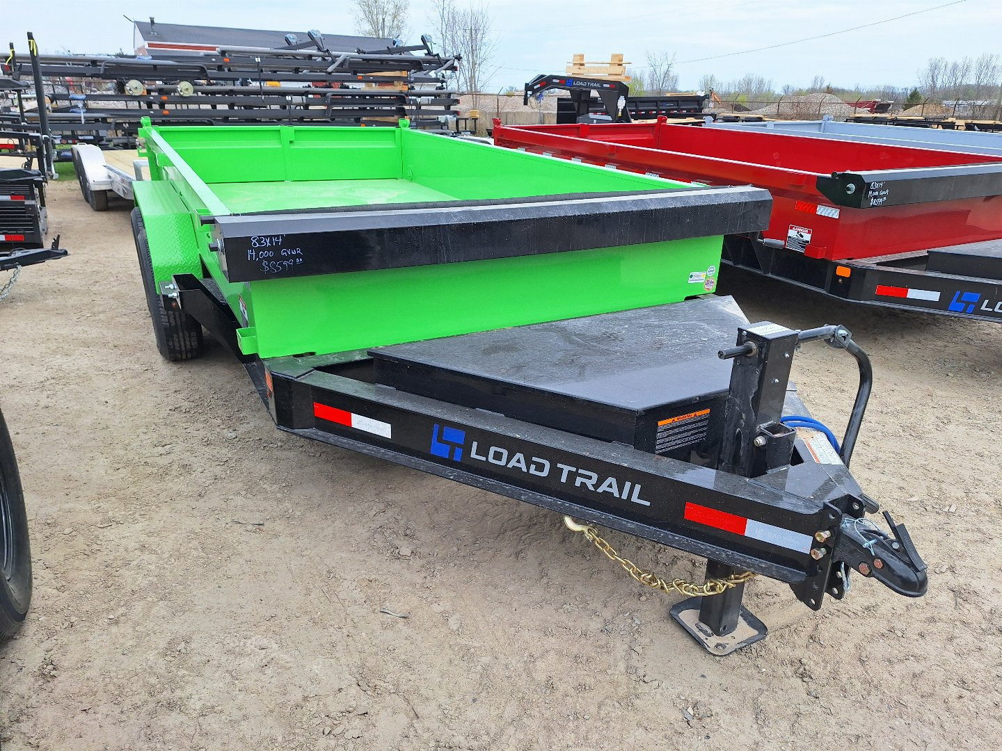 New 2025 Load Trail 83x14 Dump Trailer (Green)