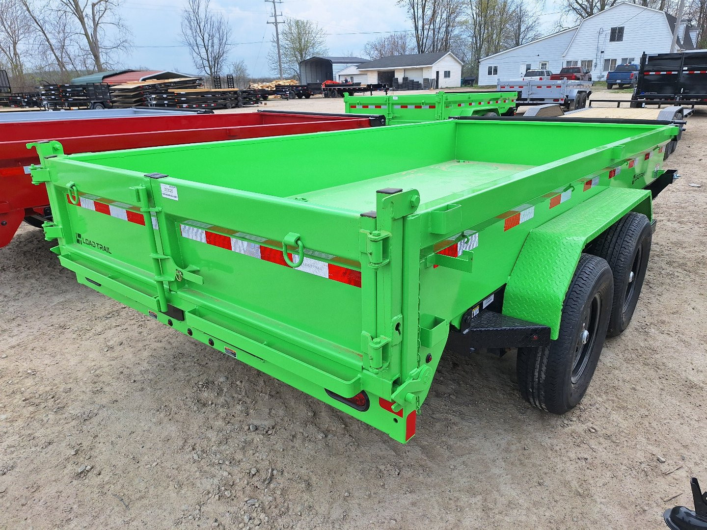 New 2025 Load Trail 83x14 Dump Trailer (Green)