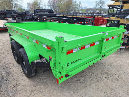 New 2025 Load Trail 83x14 Dump Trailer (Green)