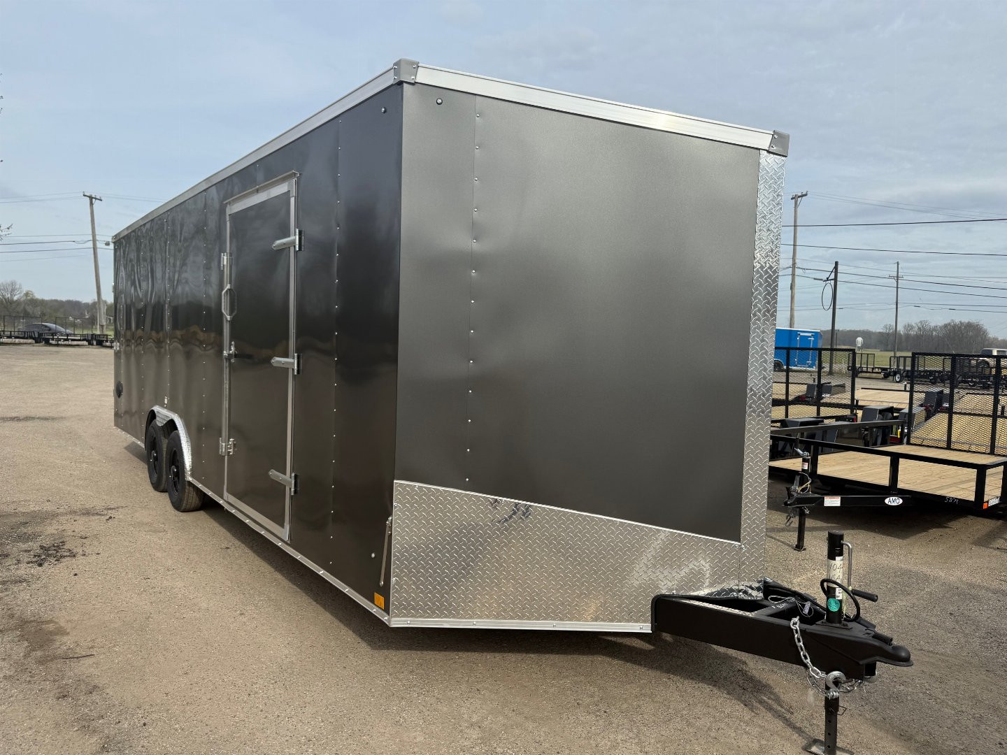 New 2025 Stealth Titan 8.5 x 24 Enclosed Car Hauler with Ramp 10K GVW with 7ft interior