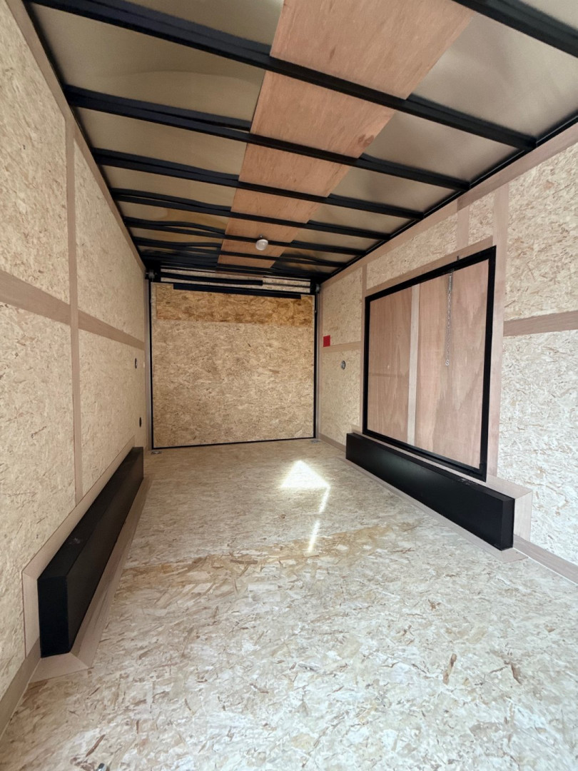 New 2025 Stealth 7.5 X 16 Enclosed Trailer with 7ft Interior with UTV Package - BLACK OUT PACKAGE