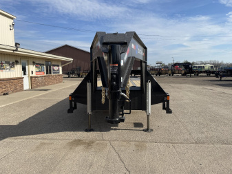 New 2025 Load Trail 102x34 26K Gooseneck Trailer w/9ft Hydraulic Dovetail & Hydraulic Jacks