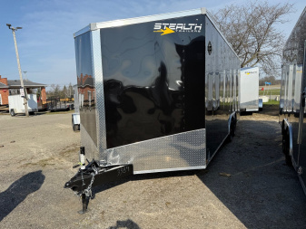 New 2025 Stealth 8.5 x 20 Enclosed Car Hauler with Ramp 7K GVW with 7ft interior -Damaged
