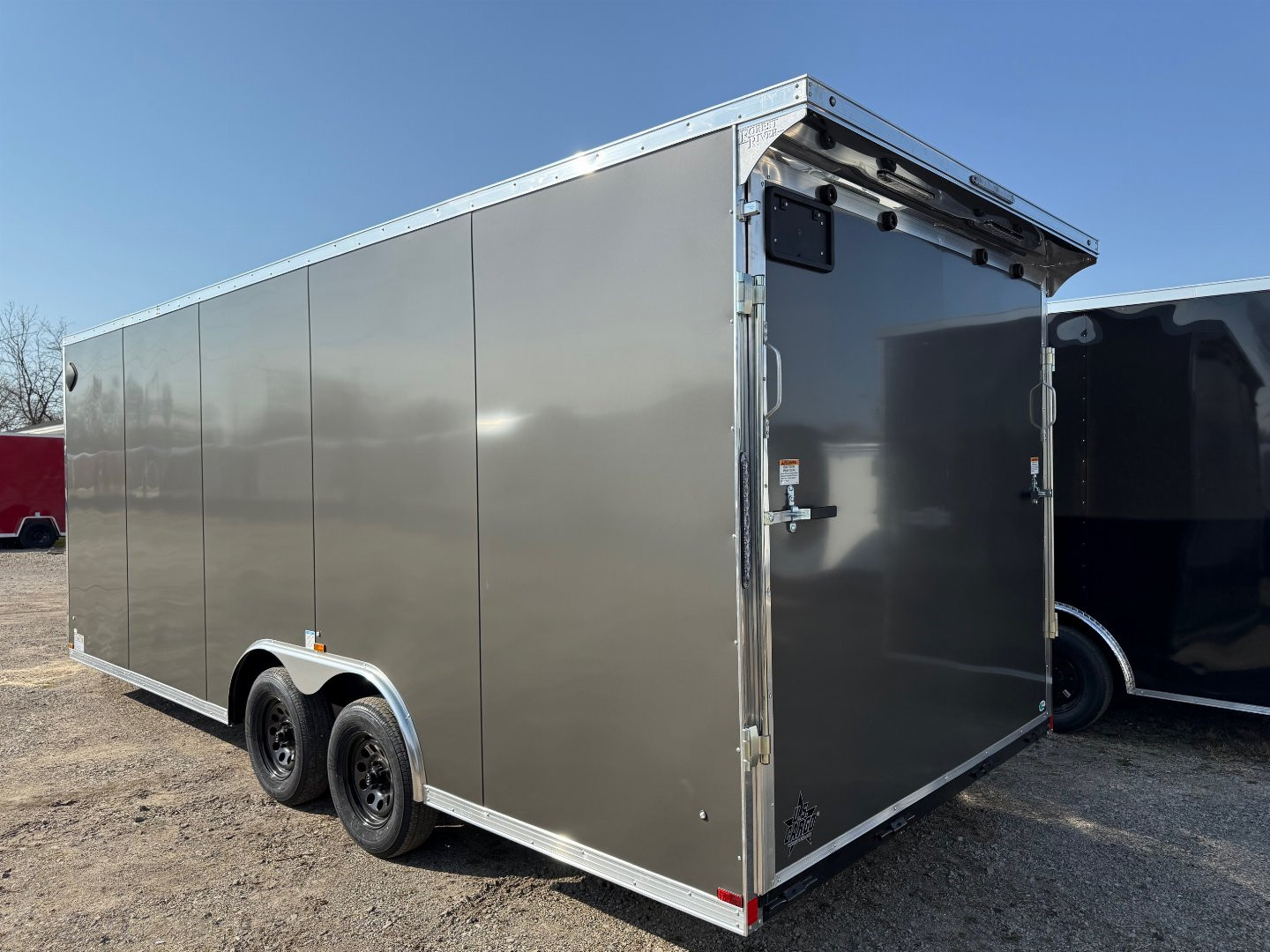 New 2025 US Cargo 8.5 x 20 Enclosed Car Hauler with Ramp 7K GVW with 7ft interior - SCREWLESS7