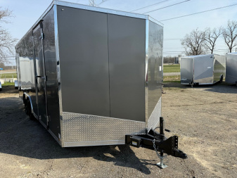 New 2025 US Cargo 8.5 x 20 Enclosed Car Hauler with Ramp 7K GVW with 7ft interior - SCREWLESS7