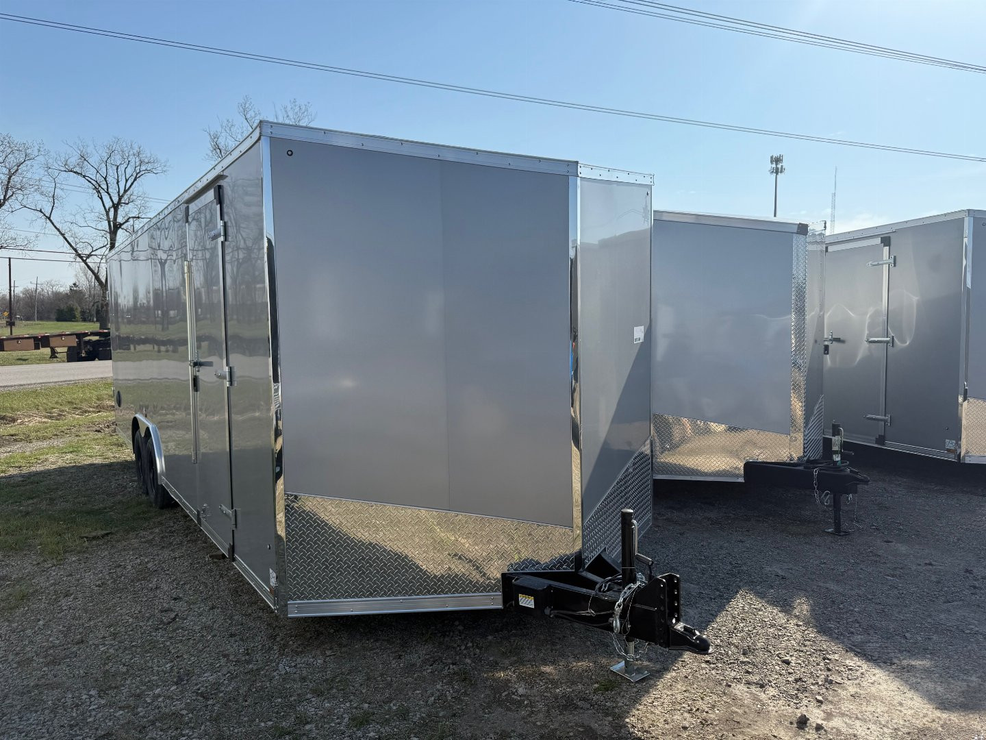 New 2025 US Cargo 8.5 x 24 Enclosed Car Hauler with Ramp 10K GVW with 7ft interior - SCREWLESS