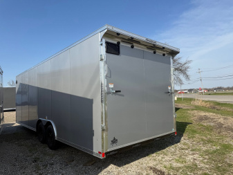 New 2025 US Cargo 8.5 x 24 Enclosed Car Hauler with Ramp 10K GVW with 7ft interior - SCREWLESS