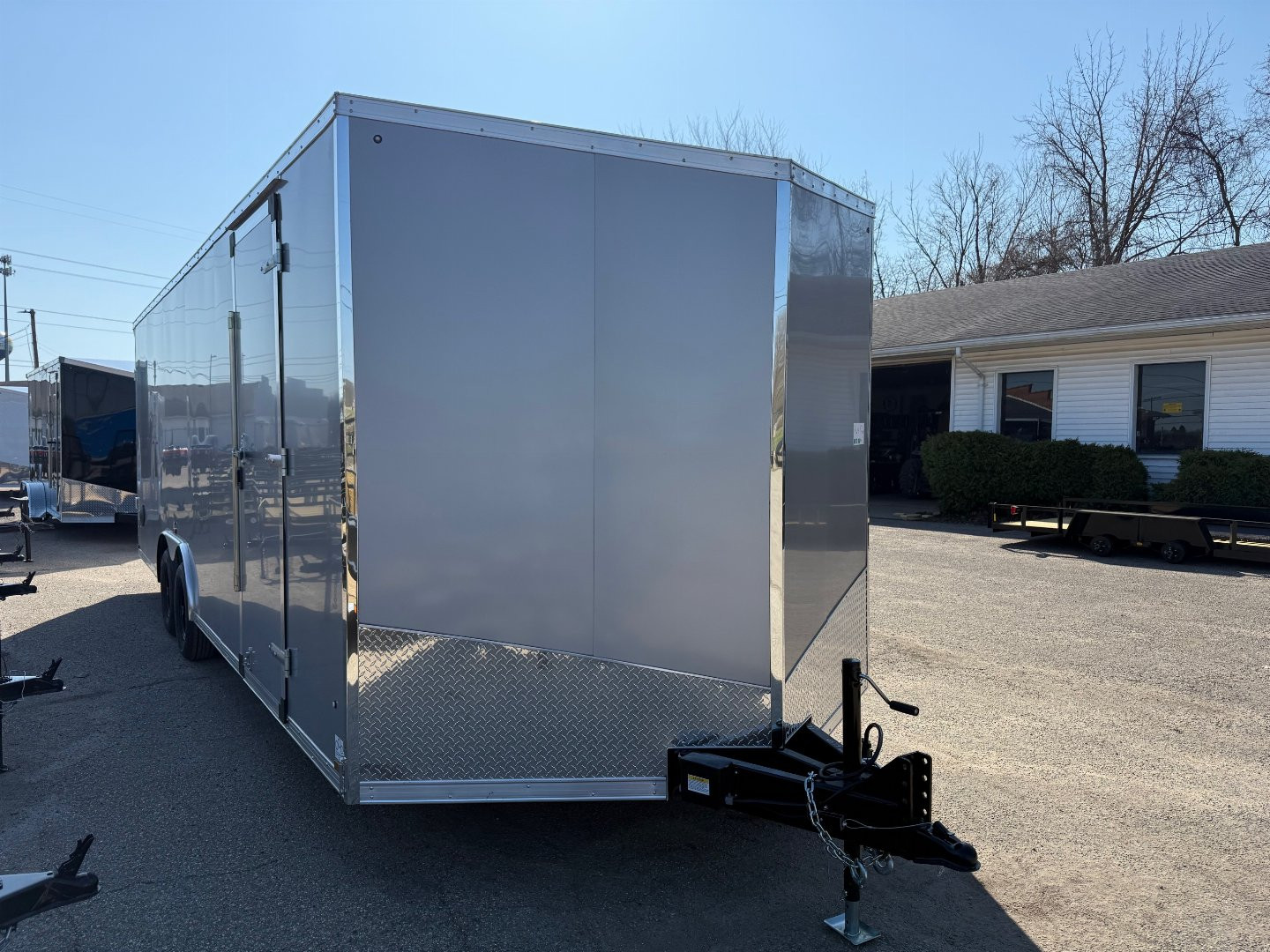 New 2025 US Cargo 8.5 x 24 Enclosed Car Hauler with Ramp 10K GVW with 7ft interior - SCREWLESS