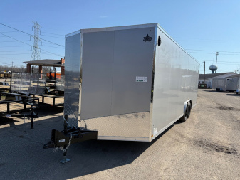 New 2025 US Cargo 8.5 x 24 Enclosed Car Hauler with Ramp 10K GVW with 7ft interior - SCREWLESS