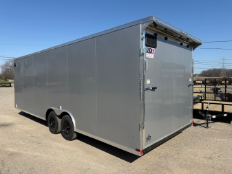 New 2025 US Cargo 8.5 x 24 Enclosed Car Hauler with Ramp 10K GVW with 7ft interior - SCREWLESS