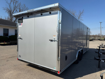 New 2025 US Cargo 8.5 x 24 Enclosed Car Hauler with Ramp 10K GVW with 7ft interior - SCREWLESS