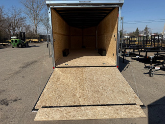 New 2025 US Cargo 8.5 x 24 Enclosed Car Hauler with Ramp 10K GVW with 7ft interior - SCREWLESS