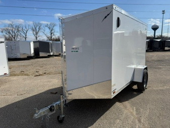 New 2025 Lighting 5 x 10 Enclosed Trailer w/ Ramp side door Cargo / Enclosed Trailer - DAMAGED