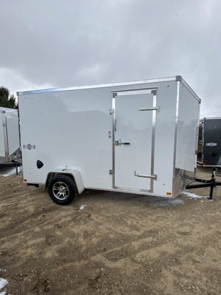 New 2025 Stealth Trailers 6X12 3k WHITE RAMP Cargo / Enclosed Trailer