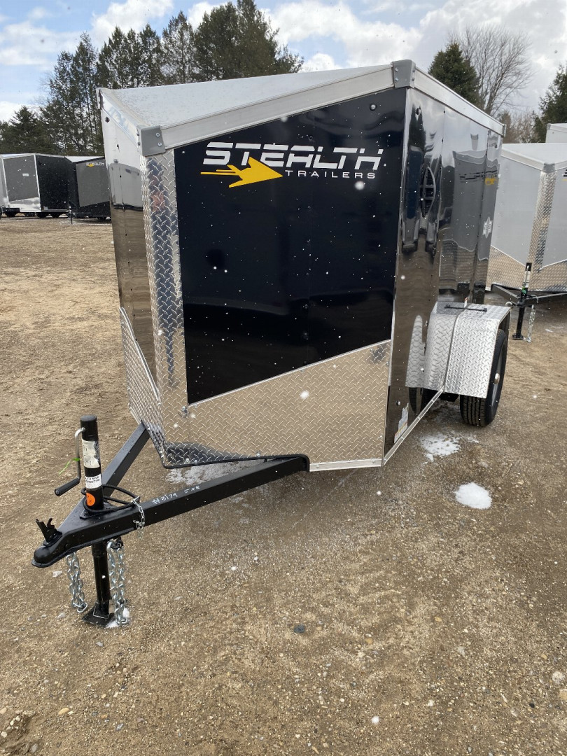New 2025 Stealth Trailers Mustang 5X8 V-Nose Ramp Door Cargo / Enclosed Trailer