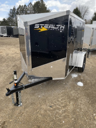 New 2025 Stealth Trailers Mustang 5X8 V-Nose Ramp Door Cargo / Enclosed Trailer