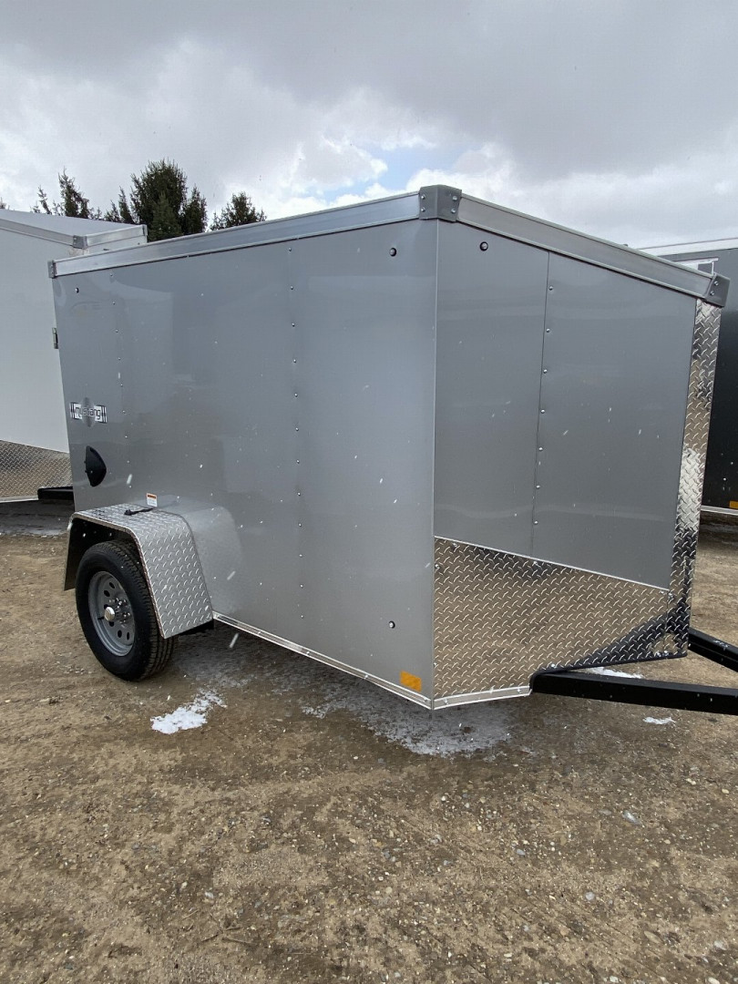New 2025 Stealth Trailers Mustang 5X8 V-Nose Ramp Door Cargo / Enclosed Trailer