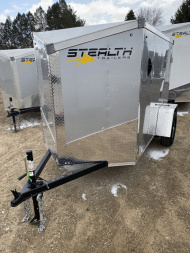 New 2025 Stealth Trailers Mustang 5X8 V-Nose Ramp Door Cargo / Enclosed Trailer