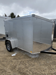 New 2025 Stealth Trailers Mustang 5X8 V-Nose Ramp Door Cargo / Enclosed Trailer