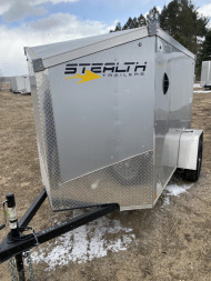 New 2025 Stealth Trailers Mustang 5X8 V-Nose Ramp Door Cargo / Enclosed Trailer