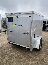 New 2025 Stealth Trailers Mustang 5X8 V-Nose Ramp Door Cargo / Enclosed Trailer