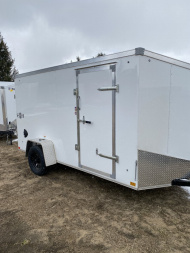 New 2025 Stealth Trailers Mustang 6x12 V-Nose Ramp Door Cargo / Enclosed Trailer