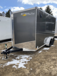 New 2025 Stealth Trailers Titan 7x14 V-Nose Ramp Door Cargo / Enclosed Trailer