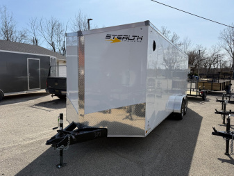 New 2025 Stealth 7 x 20 Enclosed trailer with Ramp 7K GVW with 6ft 6in interior with Aluminum Rims