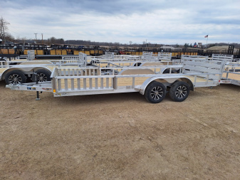 New 2025 H&H Trailers 82x18 Tandem Axle Aluminum ATV / Landscape Trailer