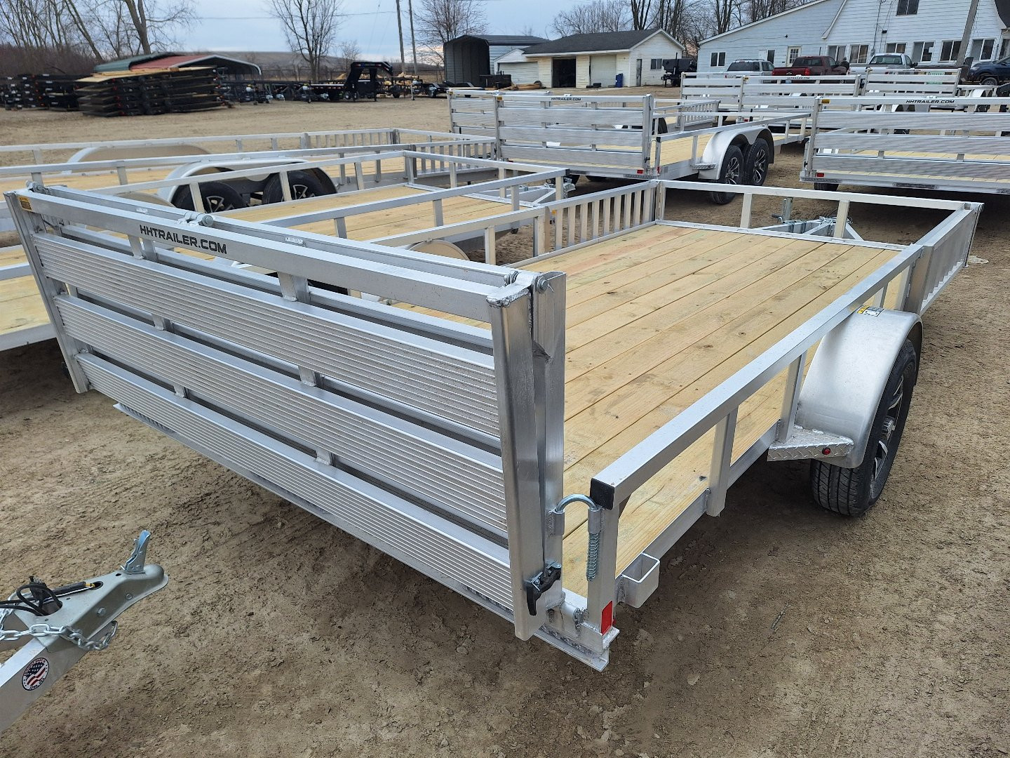 New 2025 H&H Trailers 82x14 Aluminum ATV / Utility Trailer