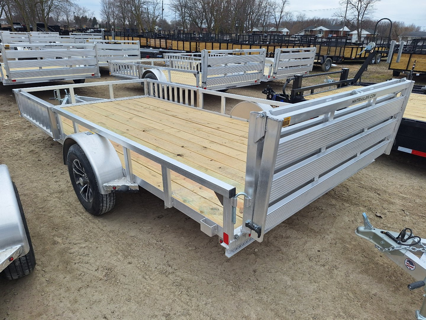 New 2025 H&H Trailers 82x14 Aluminum ATV / Utility Trailer