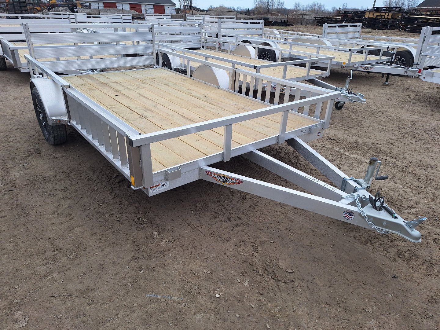 New 2025 H&H Trailers 82x12 Aluminum ATV / Utility Trailer