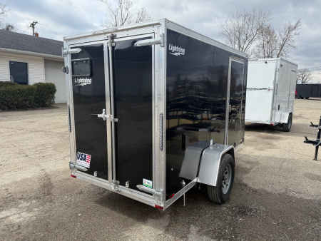 New 2025 Lighting 5 x 10 Enclosed Trailer w/ Double Barn Doors (Single)side door Cargo / Enclosed Trailer SALE