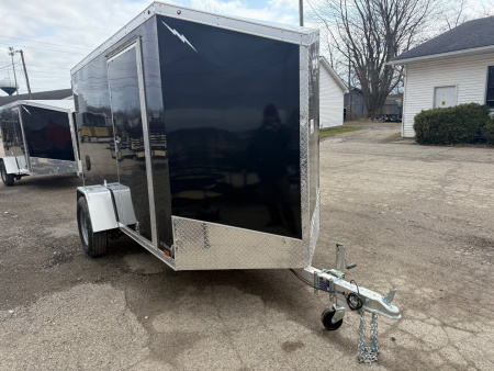 New 2025 Lighting 5 x 10 Enclosed Trailer w/ Double Barn Doors (Single)side door Cargo / Enclosed Trailer SALE